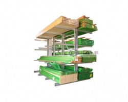 Maschine: BRUCKAMP 3,50m H, 1,20m Kragarmregale