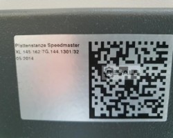 Maschine: HD/NELA XL 145/162 Druckplattenstanzen