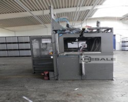 Maschine:   Halbautomatische  Flockkabine