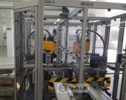 Maschine: MERZ KT160 halbaut. Verpackungslinie zum Verpacken von Sticks