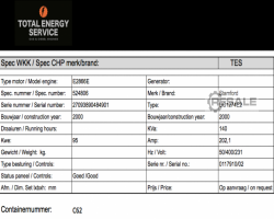 Maschine: MAN E2866E Gasgeneratoren