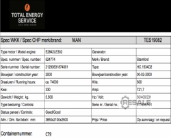 Maschine: MAN E2842LE302 Gasgeneratoren