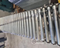 Maschine: TRANSNORM 2900 Rollenförderer / Rollenbahn 90 Grad