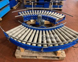 Maschine: OVERBECK QDF Rollenbahnkurve 90° mit Seitenführung