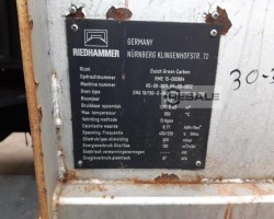 Maschine: RIEDHAMMER DRA 10/150-G-650; DRA 8/100-G Drehrohrofen Pyrolyseofen, Thermolyseofen Gas 650°