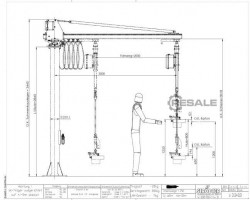 Maschine: STRöDTER ZP 60 / SAZ 60 D1 Schwenkausleger Kran Auslegerkran mit ZYBA-MAT