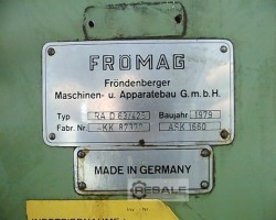 Maschine: FRöMAG Rapida  D 63/425 Nutenstoss- und Nutenziehmaschinen