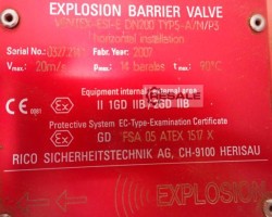 Maschine: RICO VENTEX-ESI-E Explosionsschutzventil