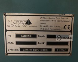 Maschine: SATO Satronik LS2000 Plasmaschneidgeräte