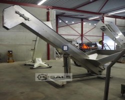 Maschine: ANDRE ZALKIN + CO ECT Stollenförderband Edelstahl ca. 3 m