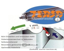 Maschine: HOLZKRAFT Fs 41 e. Tersa minimax Abrichtdickenhobelmaschinen