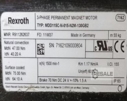 Maschine: REXROTH MDD115C-N-015-N2M-130GB2, Sychronmotor mit Kugelgewindetrieb,