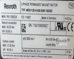Maschine: REXROTH MDD112D-N-030-N2M-130GB2, Sychronmotor mit Kugelgewindetrieb,