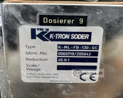 Maschine: K-TRON K-ML-FB-130QC Trockengutdosierer (75 Liter)