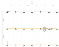 Maschine:  10x25m Uk: 3,0m Lagerbühne