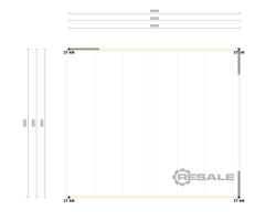 Maschine:  ca. 5 x 5 m, UK: 2,5m Lagerbühne