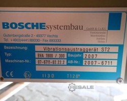 Maschine: BOSCHE BVA 1800/300 Vibro-Austragsboden