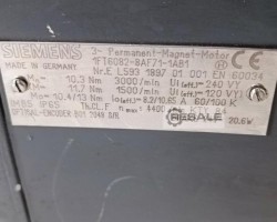 Maschine: SIEMENS 1FT6082-8AF71-1AB1, Synchronmotor,