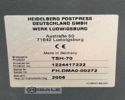Maschine: HEIDELBERG Twinstacker TSH-70 Falzmaschinen