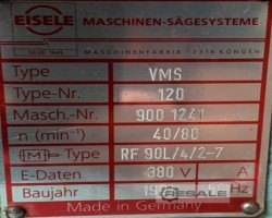 Maschine: EISELE VMS 120 Gehrungskreissägen