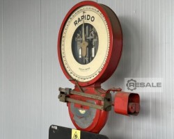 Maschine: RAPIDO-WERKE 750 kg/ Abm.: 1250x1360x2250mm Palettenwaage Nostalgiewaage