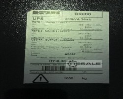 Maschine: USV EFFEKTA PEGASUS B9000 200kVA Netzersatzanlagen