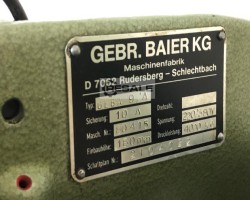 Maschine: BAIER Geba 9/A 