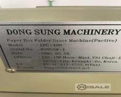 Maschine: DONG SUNG 1FG-400 Faltschachtelkartonierer