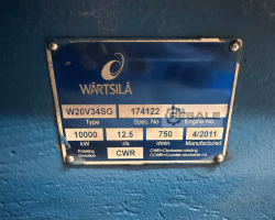 Maschine: WARTSILA 20V34SG Gasgeneratoren