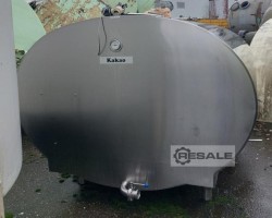 Maschine: SCHOLTEN TANKS R34 Edelstahltank, liegend, Volumen: 5,2 m³