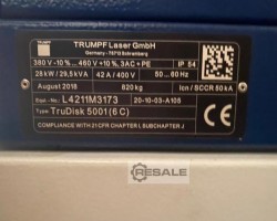 Maschine: TRUMPF TruDisk 5001 Laserschneidanlagen