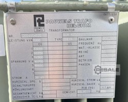 Maschine: ABB 2000KVA Transformator