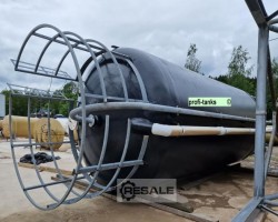 Maschine: VANCK Polyestersilo P393 Salzsilo 45.000 L GFK mit Unterfahrgestell