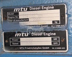 Maschine: MTU PILLER MTU 20V4000 Dieselgeneratoren