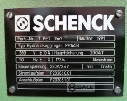 Maschine: SCHENCK type PP165 Hydraulikaggregat