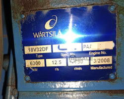 Maschine: WARTSILA 18V32DF Gasgeneratoren