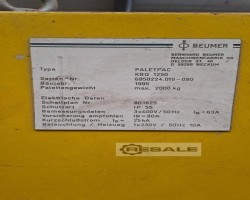 Maschine: BEUMER paletpac  KBQ 1250 Lagenpalettierer