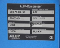 Maschine: ALUP SCK 76-08 Schraubenkompressor Luft Kompressor