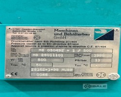 Maschine: MASCHINEN UND BEHäLTERBAU MB 030492 / 500 Druckluftbehälter