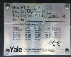 Maschine: YALE HTP 2000- A Rollenfahrwerk - Trägerfahrwerk