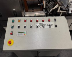 Maschine: DEKAPACKER SPK 4-35 Folieneinschlaglinie für Mailings mit - Schrumpfbottich