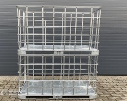 Maschine: IBC 1.200 x 1.000 x 1.150 mm Gitterbox Transportbox Brennholzbox