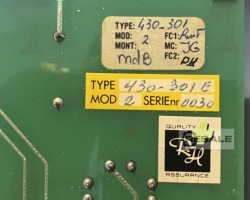 Maschine: VAN RIETSCHOTEN + HOUWENS 430-301E Exhaust Gas Averager Print Card