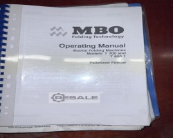 Maschine: MBO T 800 Falzmaschinen