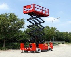 Maschine: CFMG CFP1218RTE 14m Allrad- Geländearbeitsbühne MESSESONDERPREIS