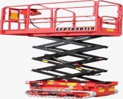 Maschine: CFMG CFPT0408LD 6.5m Gelände- Raupenarbeitsbühne MESSESONDERPREIS