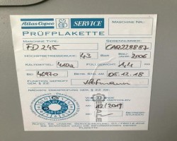Maschine: ATLAS COPCO FD 245 Kältetrockner