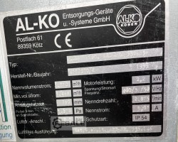 Maschine: ALKO FMRG 1/160 Absauganlage