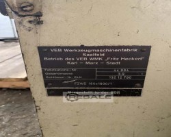 Maschine: WMW HECKERT FZWD 160x1600/1 Sabo Basis 160 Plandreh- und Zentriermaschine