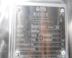 Maschine: RIEGER 16.830 Ltr.  Rührwerktanks Maische